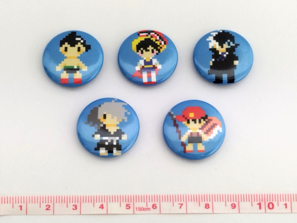 サファイア缶バッジ