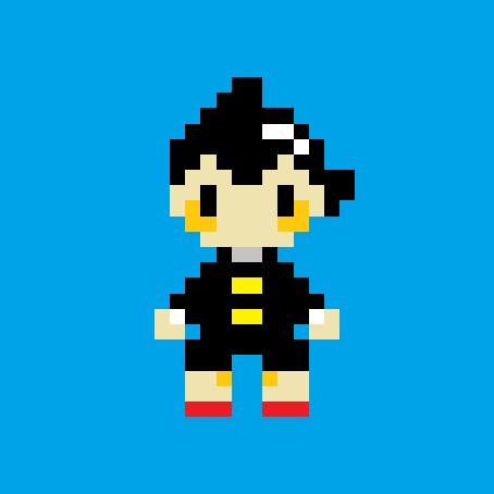 アトム(B)缶バッジ