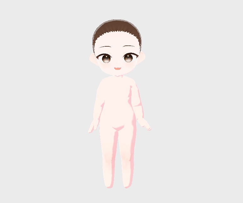 vroid chibi base <vroid> 素体 cute female