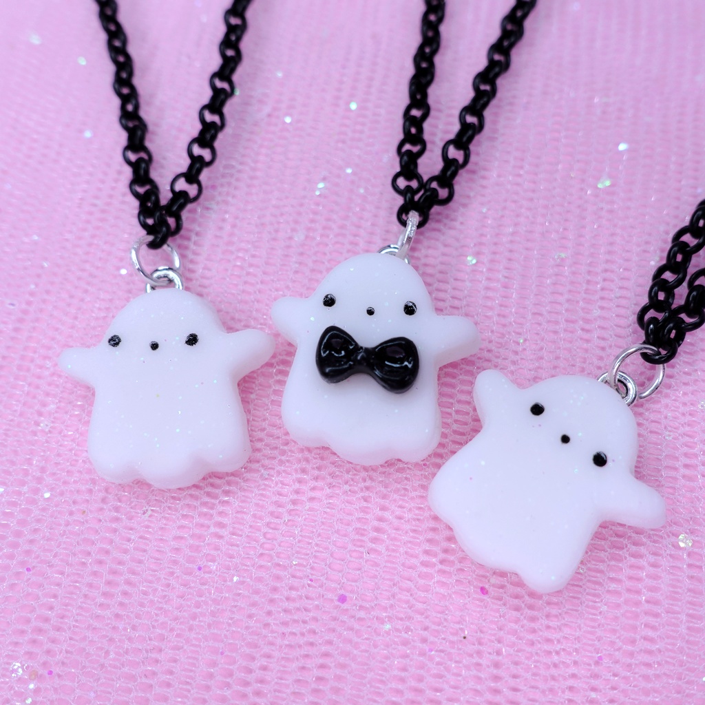 ファンシーなおばけちゃんネックレス