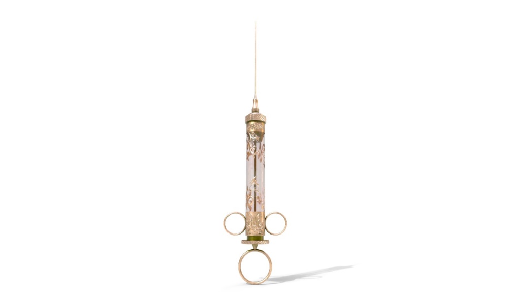 ヴィンテージ注射器 - Vintage glass syringe