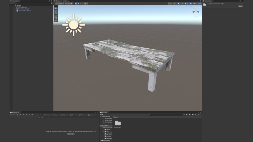 古びた木製ベンチ - Old wooden bench