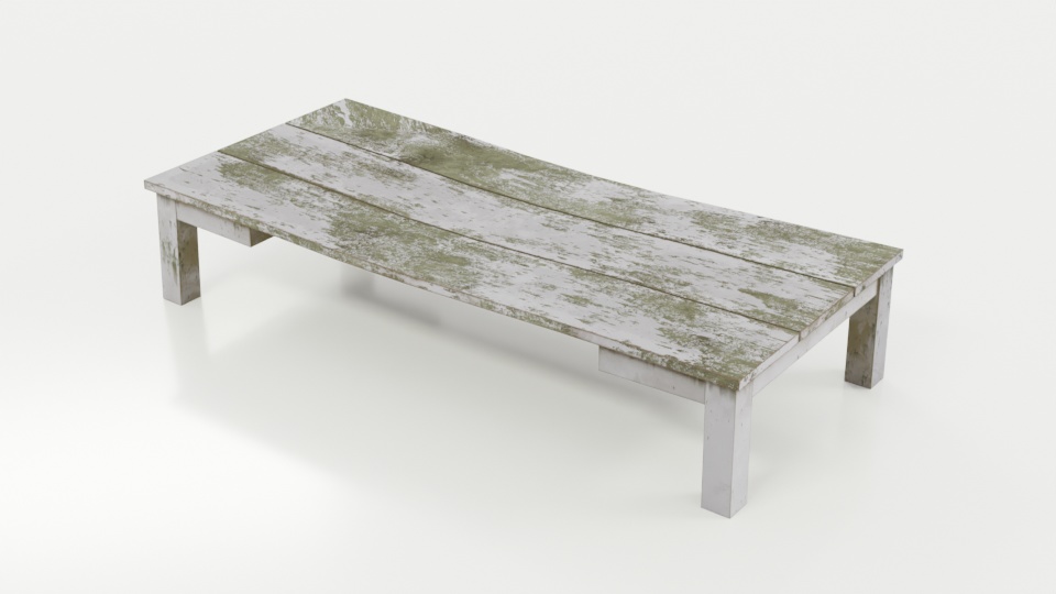 古びた木製ベンチ - Old wooden bench