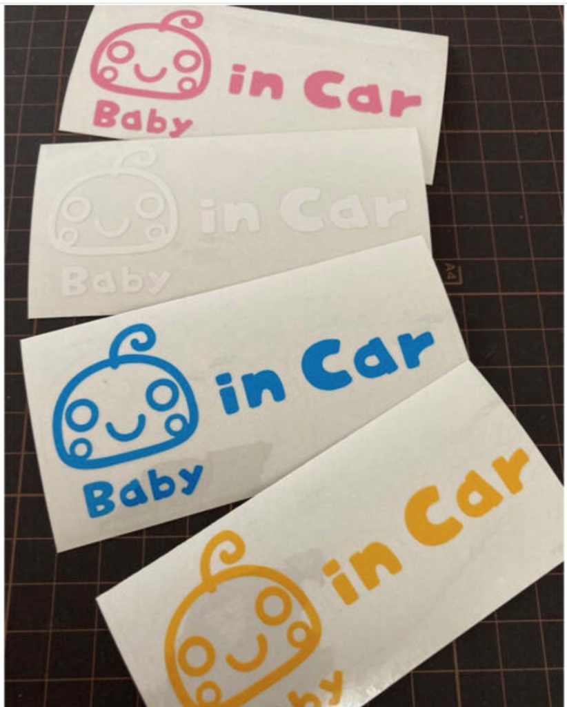 Baby in Car ステッカー
