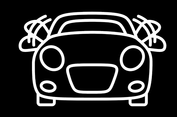 お手々ふりふりステッカー 400 C 白
