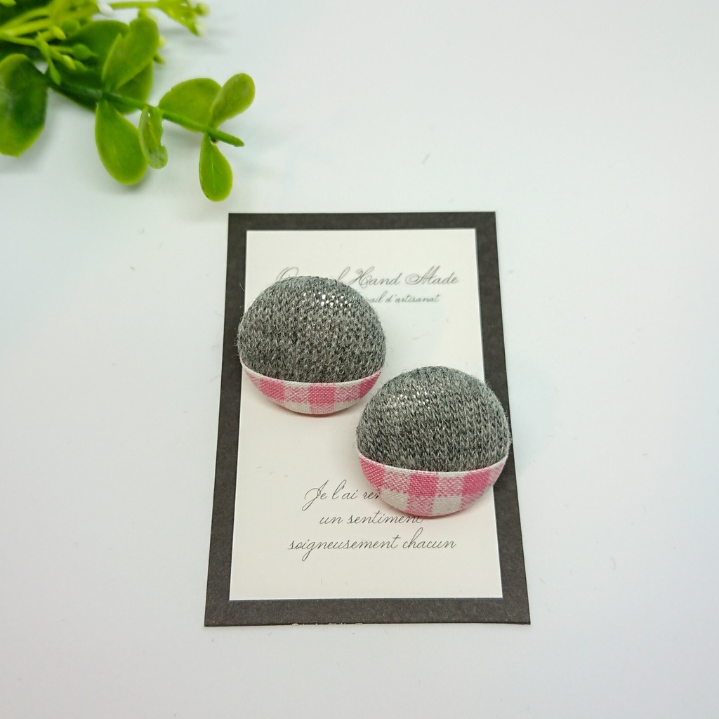 《A3!》くるみボタンピアス(咲也)