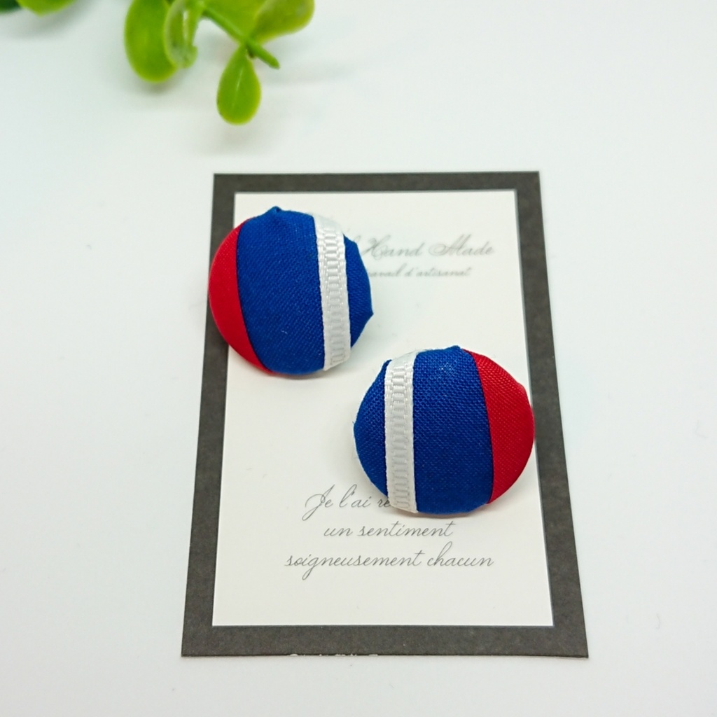 《A3!》くるみボタンピアス(臣)