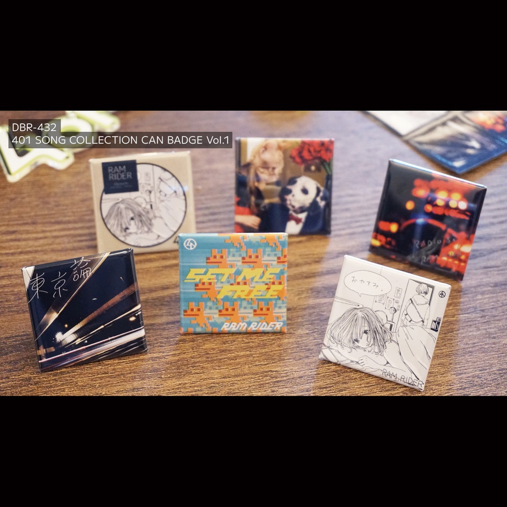 401 SONG COLLECTION スタンド付き缶バッジセット