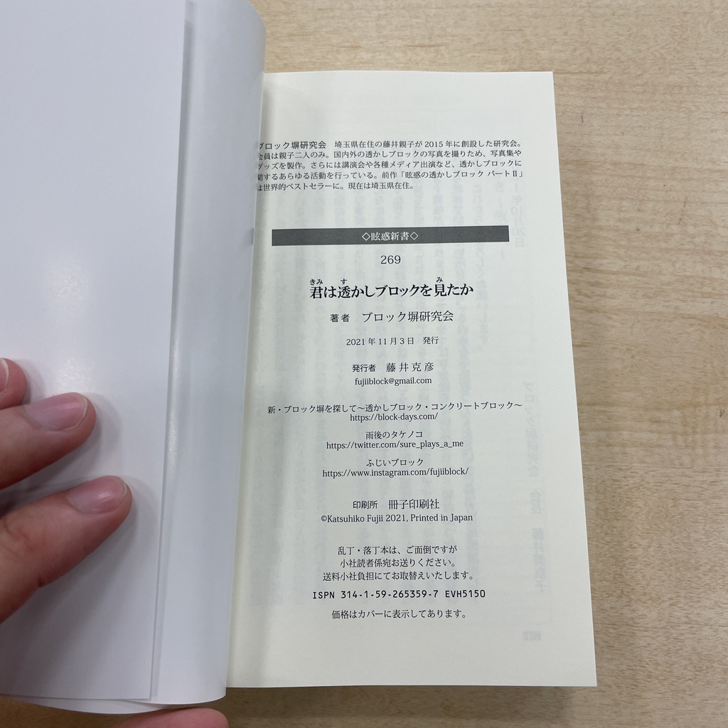 【新刊】君は透かしブロックを見たか