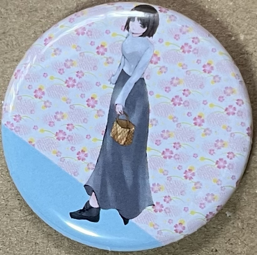 ぼたん缶バッジ(すみちゃんとたんぽぽの冒険記)