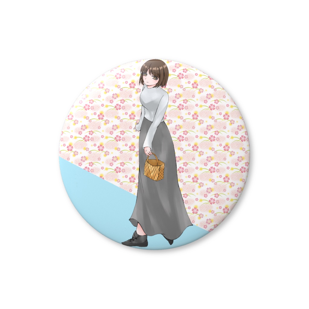 ぼたん缶バッジ（すみちゃんとたんぽぽの冒険記）