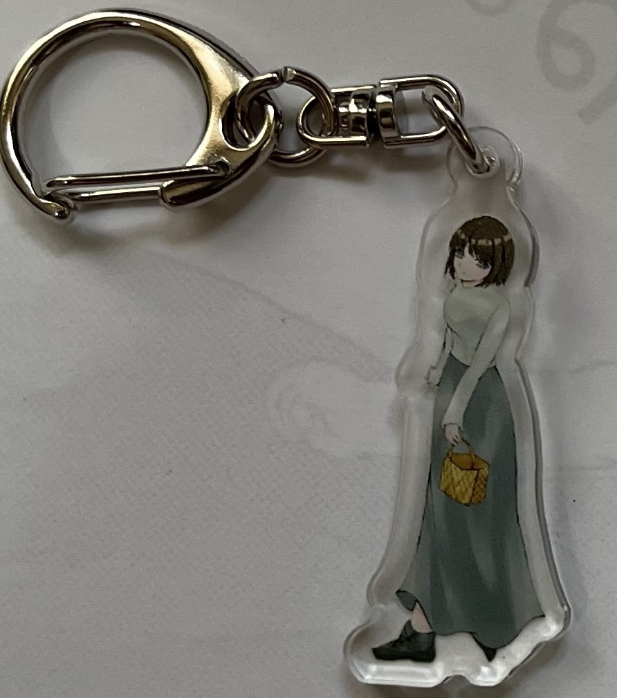 ぼたんアクリルキーホルダー(すみちゃんとたんぽぽの冒険記)