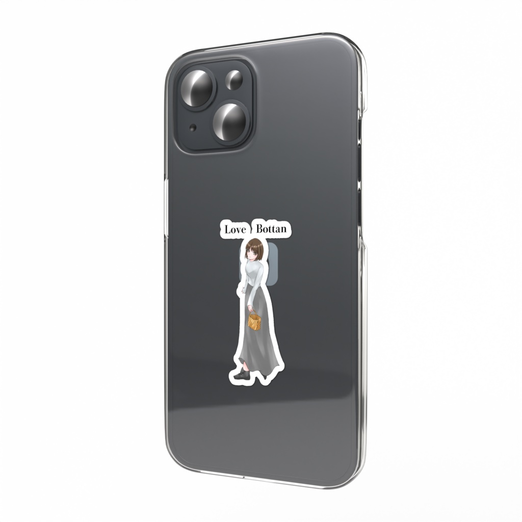 ぼたんスマホステッカー (すみちゃんとたんぽぽの冒険記)