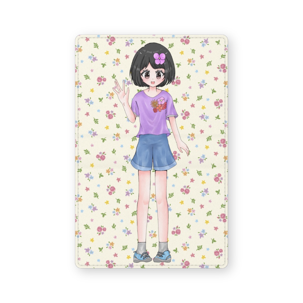 すみちゃんレザー製名刺入れ(すみちゃんとたんぽぽの冒険記)