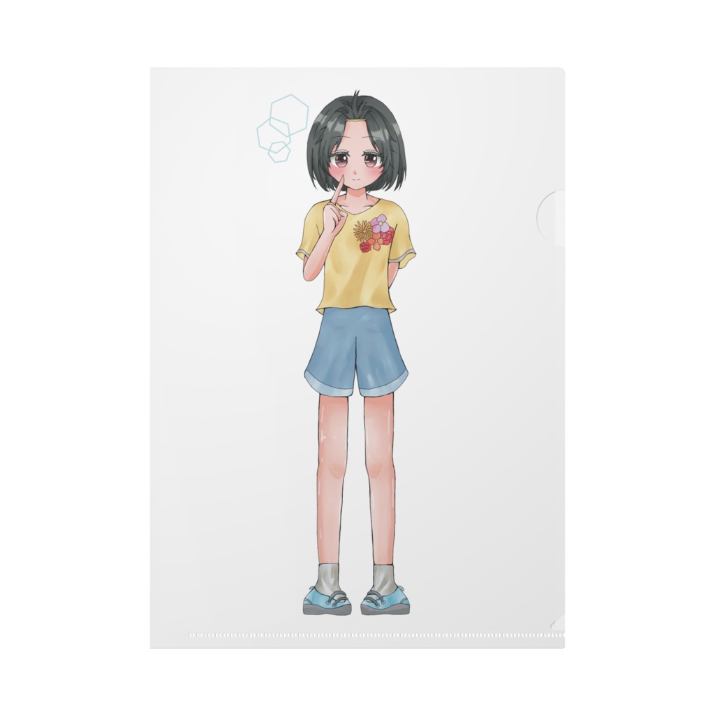 もも＆みかんクリアフォルダ（すみちゃんとたんぽぽの冒険記）