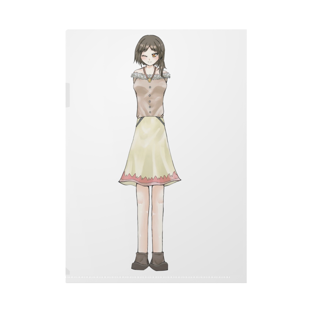 もも&みかんクリアフォルダ(すみちゃんとたんぽぽの冒険記)