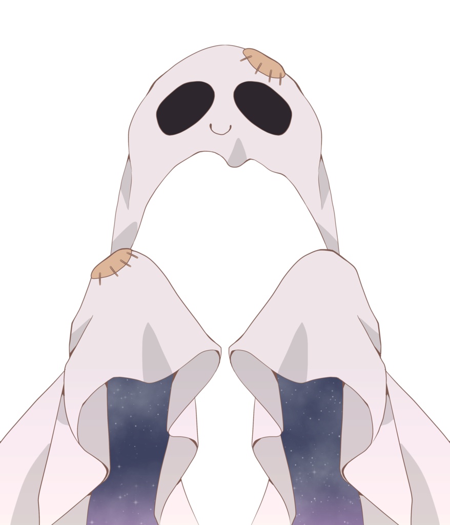 【無料】おばけシーツ素材(ハロウィン)
