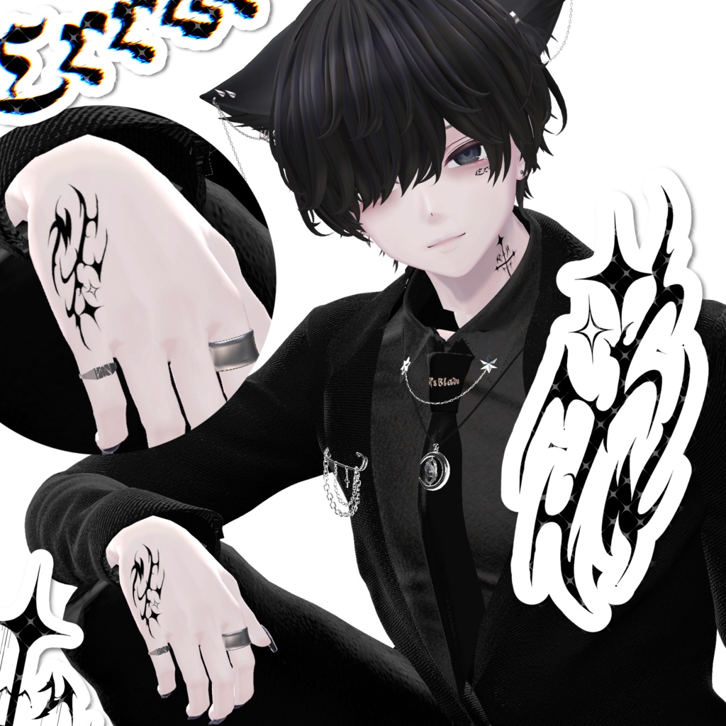 【VRC】タトゥー6種セット