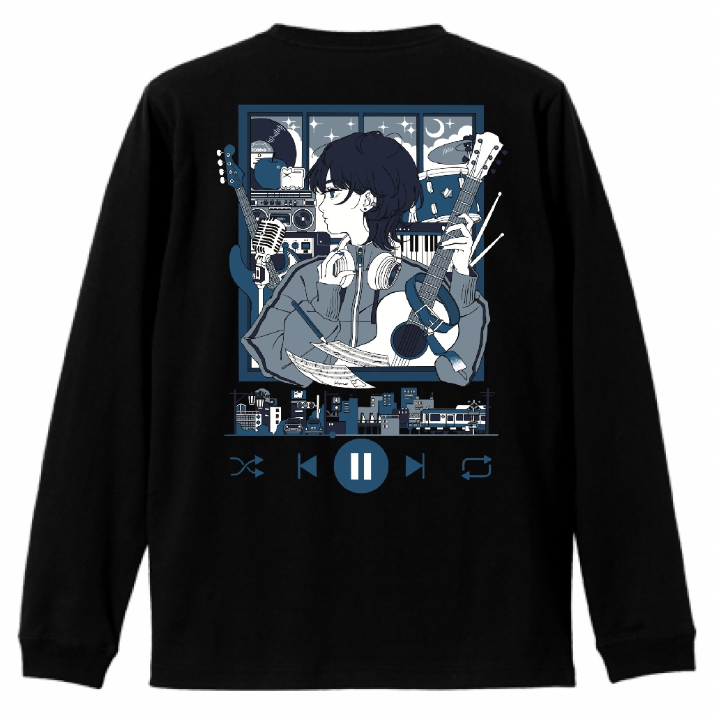 ロングTシャツ（Black）