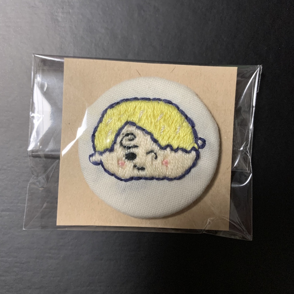 サンジくん② 刺繍缶バッジ