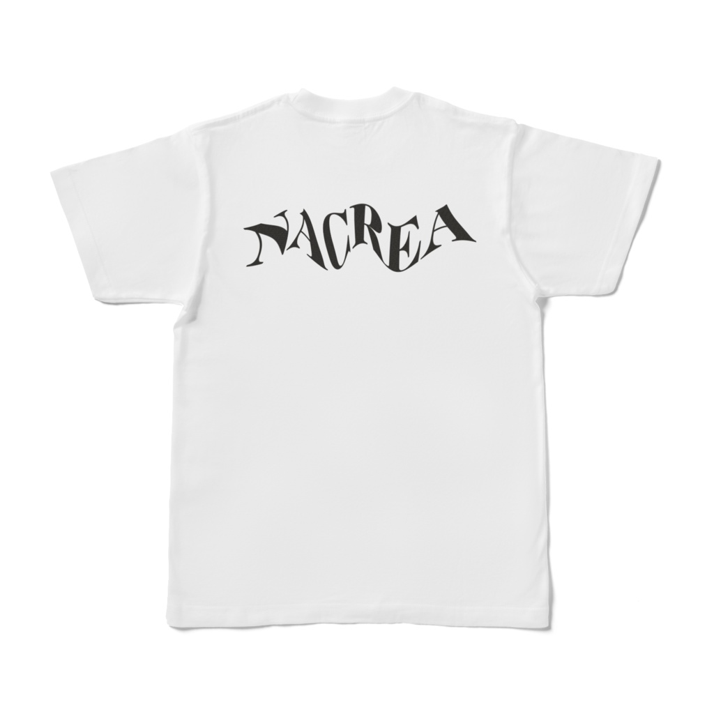NACREA LOGO+WAVE2 TSHIRT 〈WHITE〉 double sided print