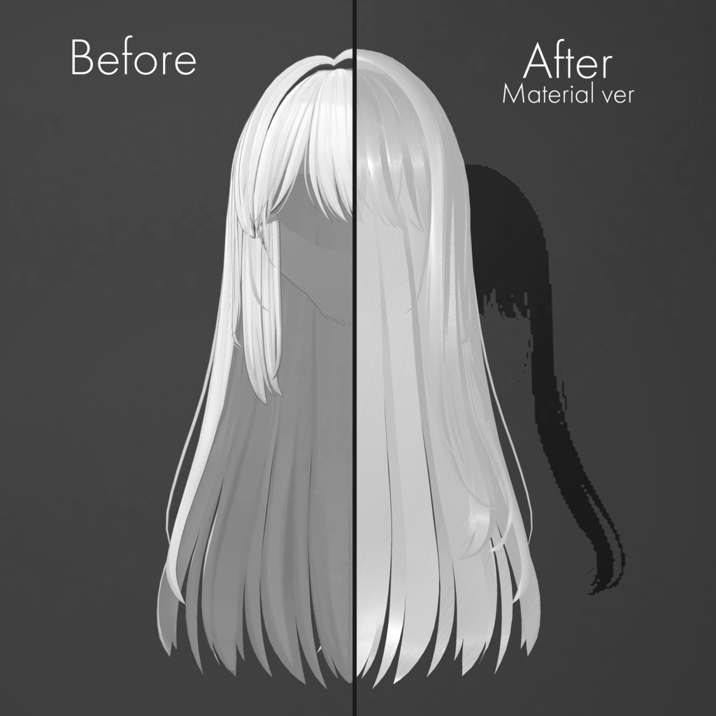 Harune Hair Nomalmap&Matcap