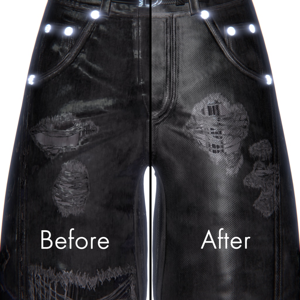 Harune Denim Nomalmap & Matcap