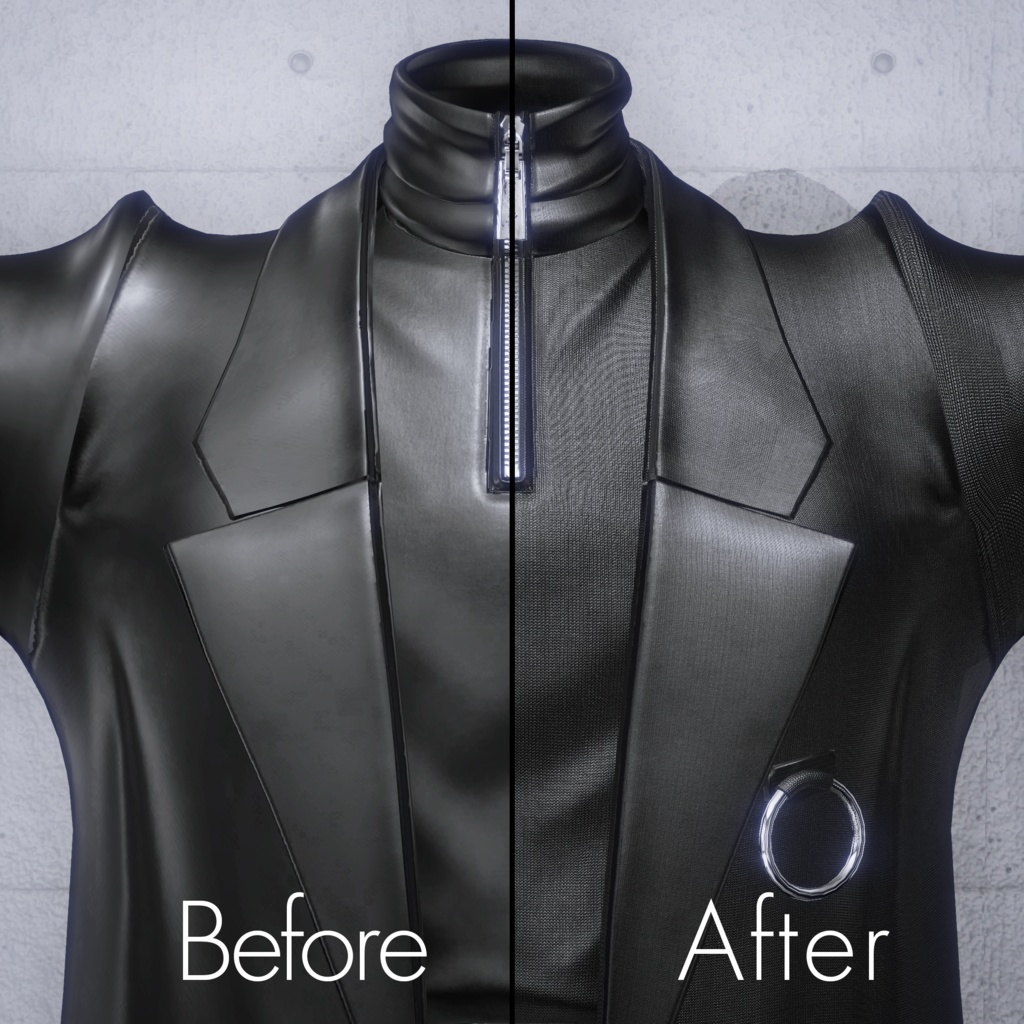 Harune ribknit Nomalmap & matcap