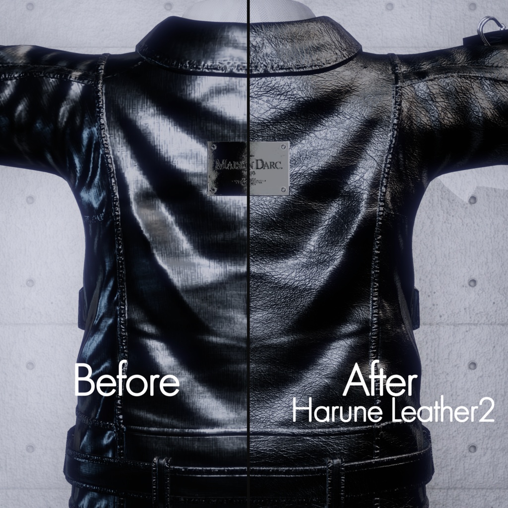 Harune leatherPack 4Nomalmap&4matcap