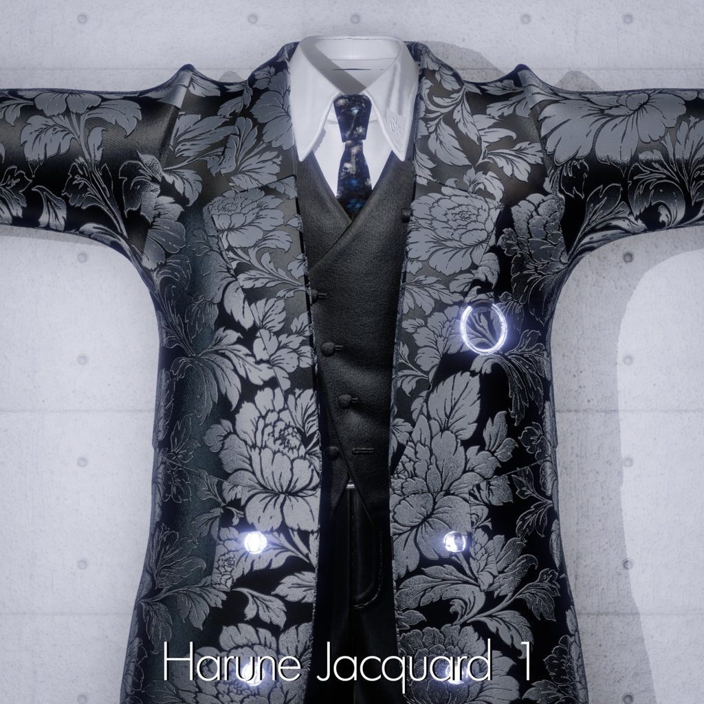 Harune Jacquard Nomalmap Matcap&Mask 1set