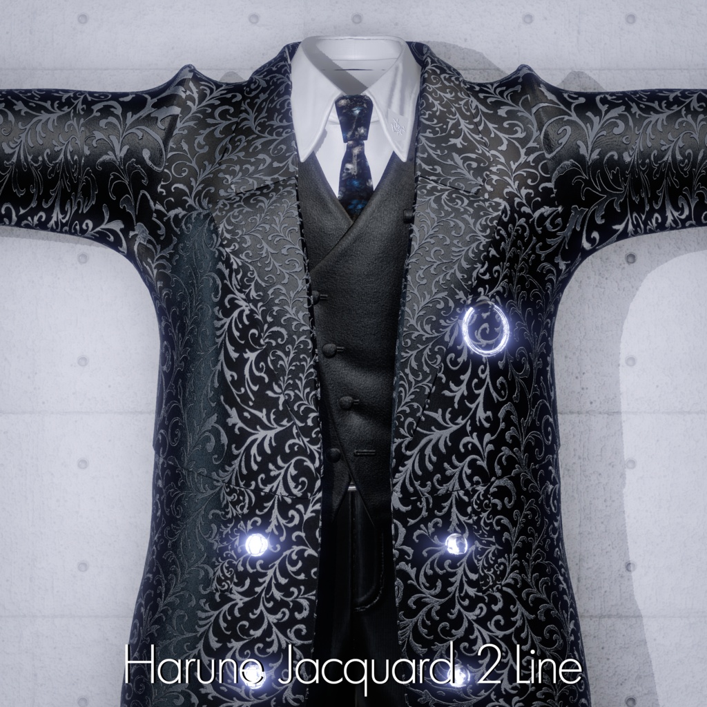 Harune Jacquard Nomalmap Matcap&Mask 1set