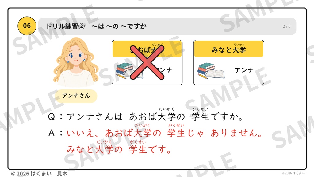 【日本語教師向け】初級 第1課 フルセット|授業用スライド 267枚(PowerPoint)
