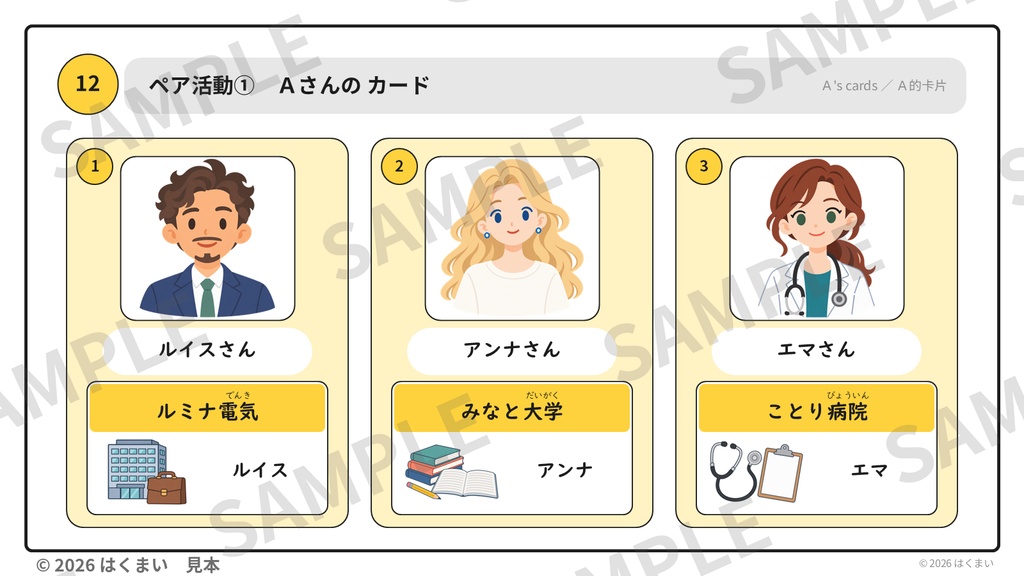 【日本語教師向け】初級 第1課 ②「〜の 〜/〜も」授業用スライド 61枚(PowerPoint)