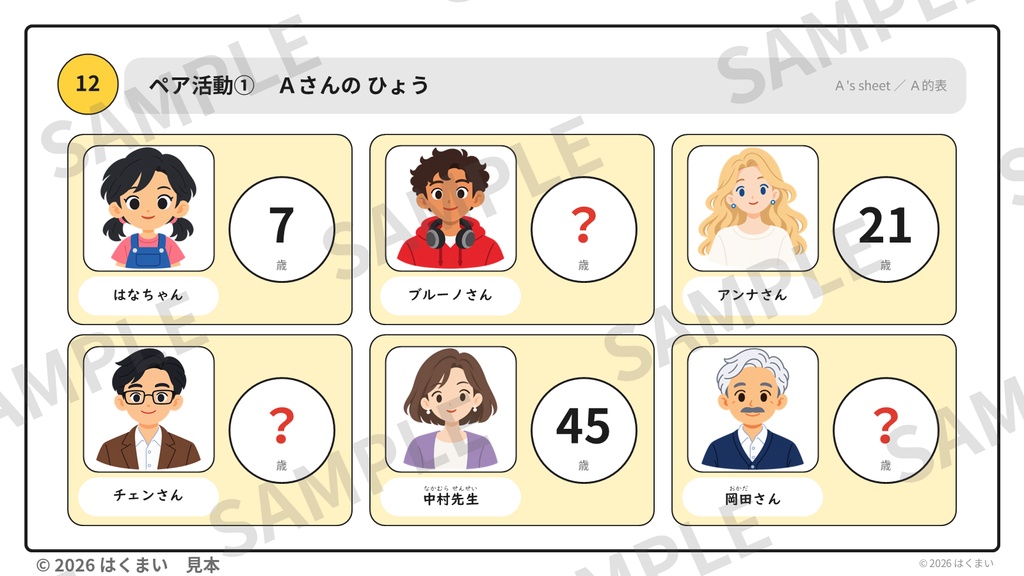 【無料・体験版】【日本語教師向け】初級 第1課「〜は 〜です」授業用スライド 26枚(PowerPoint)