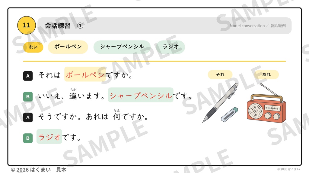 【日本語教師向け】初級 第2課 ①「これ・それ・あれ」授業用スライド 78枚(PowerPoint)