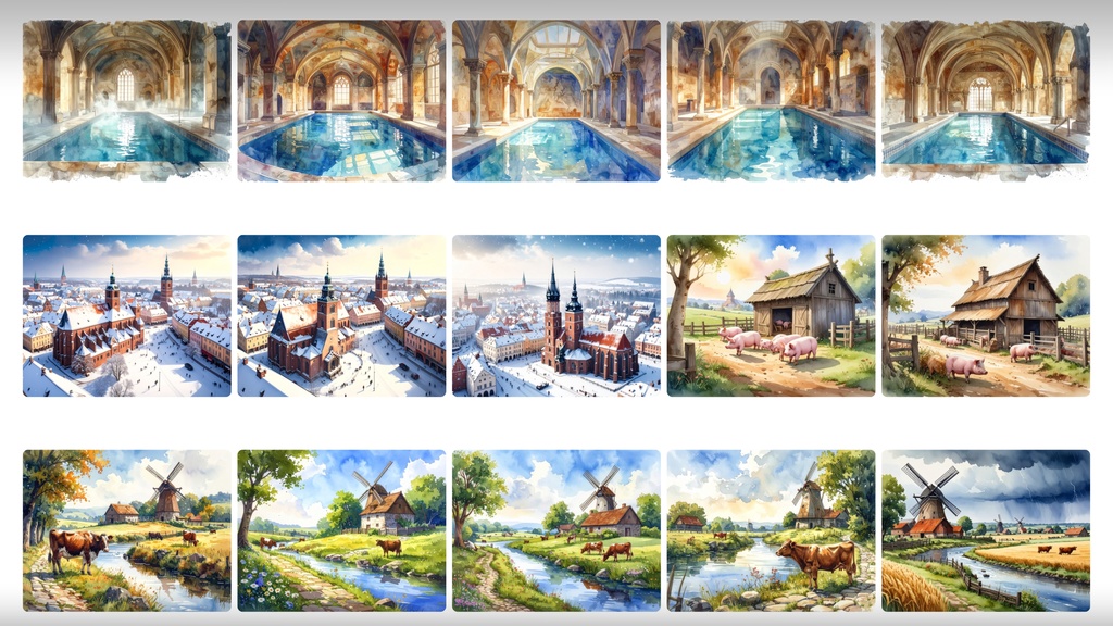 《背景400枚》中世や街の空撮《TRPG/配信/ゲーム》