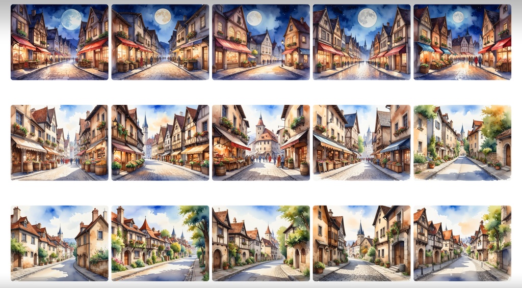 《背景400枚》中世や街の空撮《TRPG/配信/ゲーム》