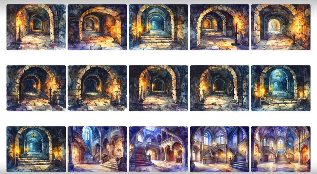 《背景400枚》中世や街の空撮《TRPG/配信/ゲーム》