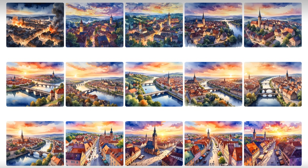 《背景400枚》中世や街の空撮《TRPG/配信/ゲーム》