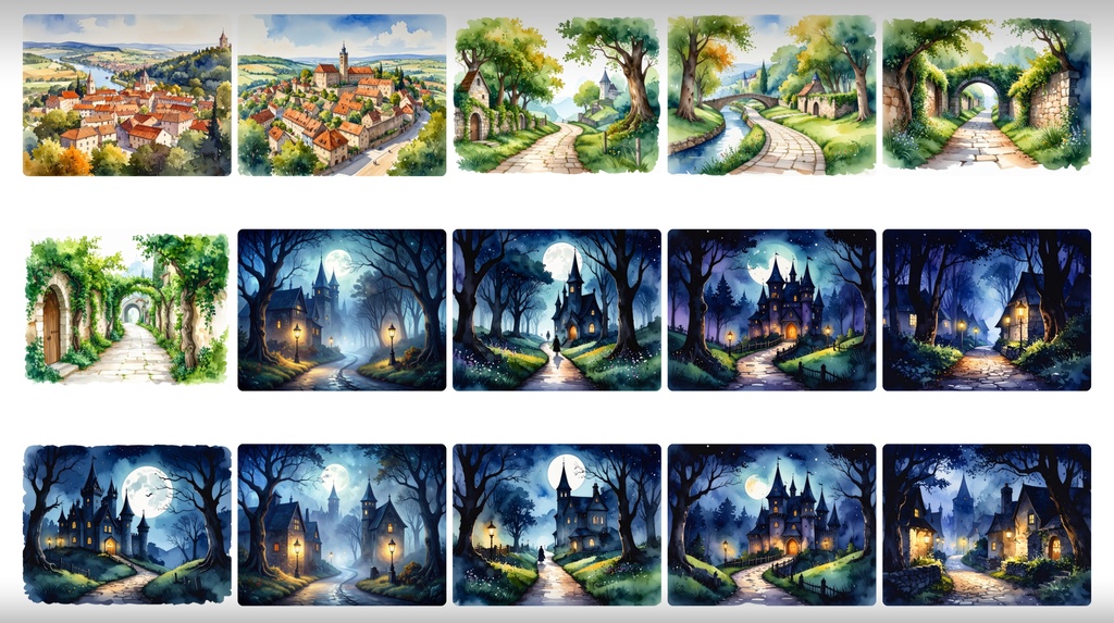 《背景400枚》中世や街の空撮《TRPG/配信/ゲーム》