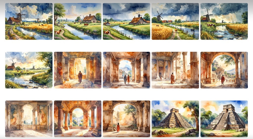 《背景400枚》中世や街の空撮《TRPG/配信/ゲーム》