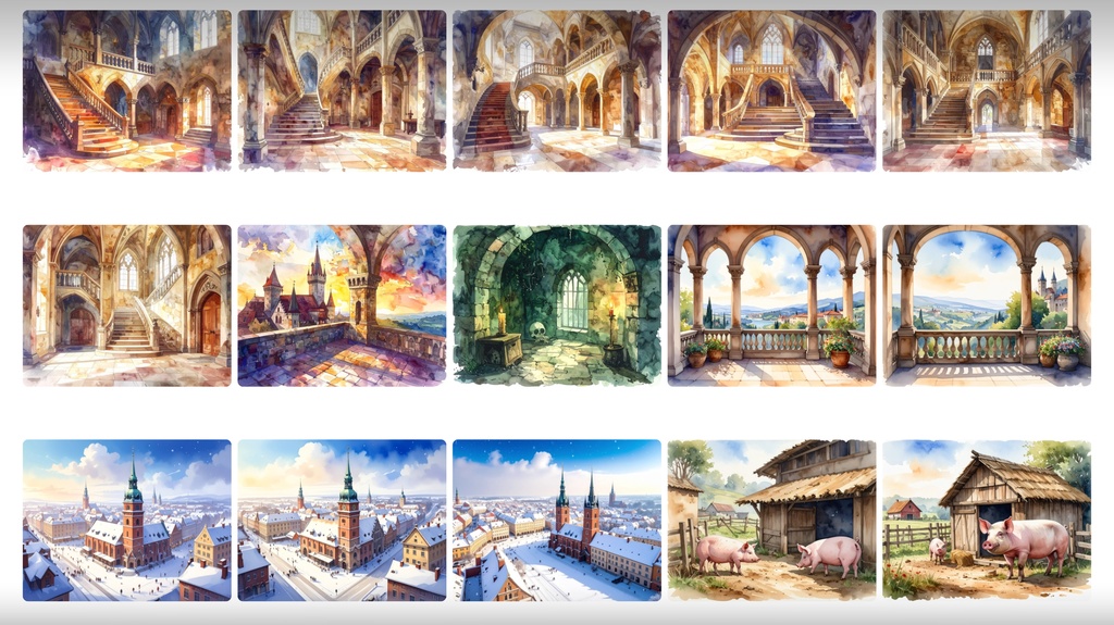 《背景400枚》中世や街の空撮《TRPG/配信/ゲーム》