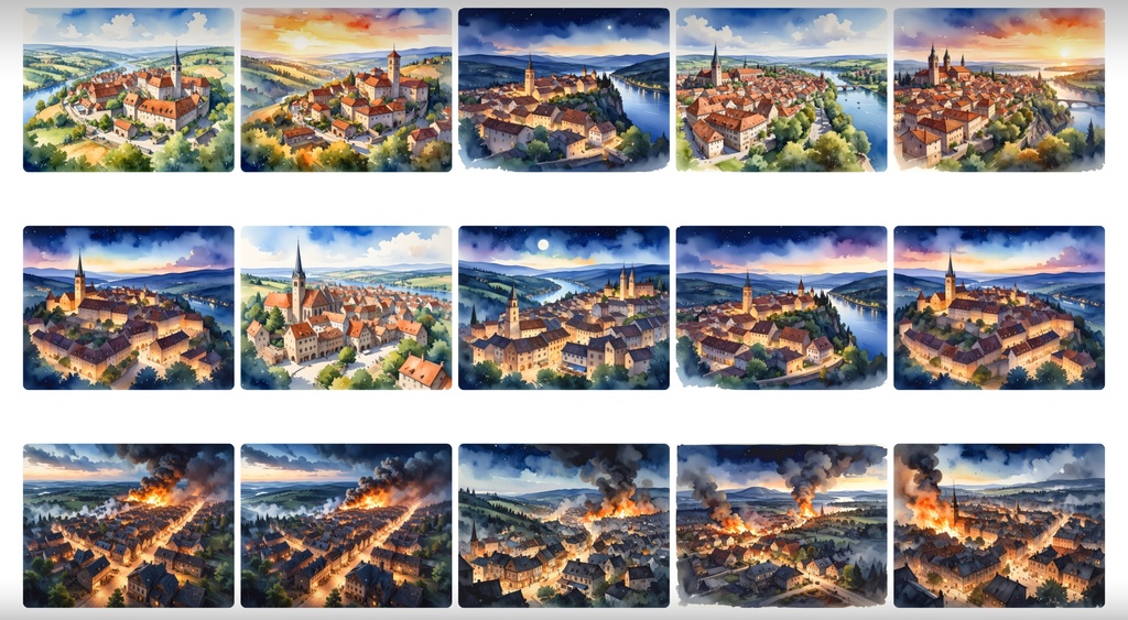 《背景400枚》中世や街の空撮《TRPG/配信/ゲーム》