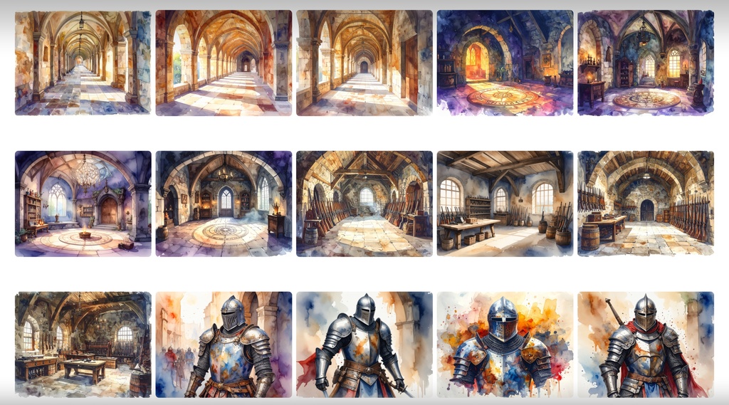 《背景400枚》中世や街の空撮《TRPG/配信/ゲーム》