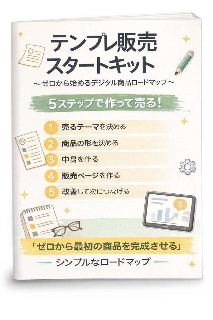 テンプレ販売スタートキット 〜ゼロから始めるデジタル商品ロードマップ〜
