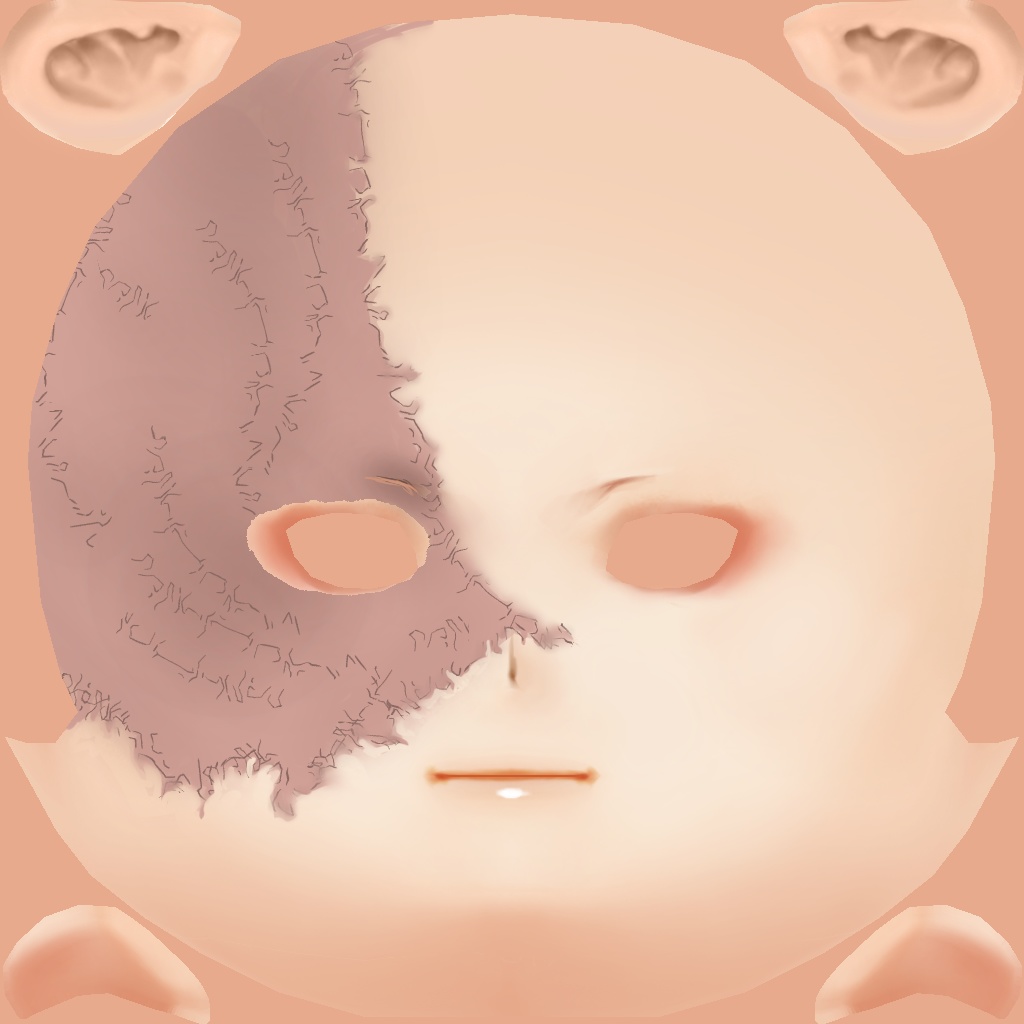 【ハロウィン】火傷メイク