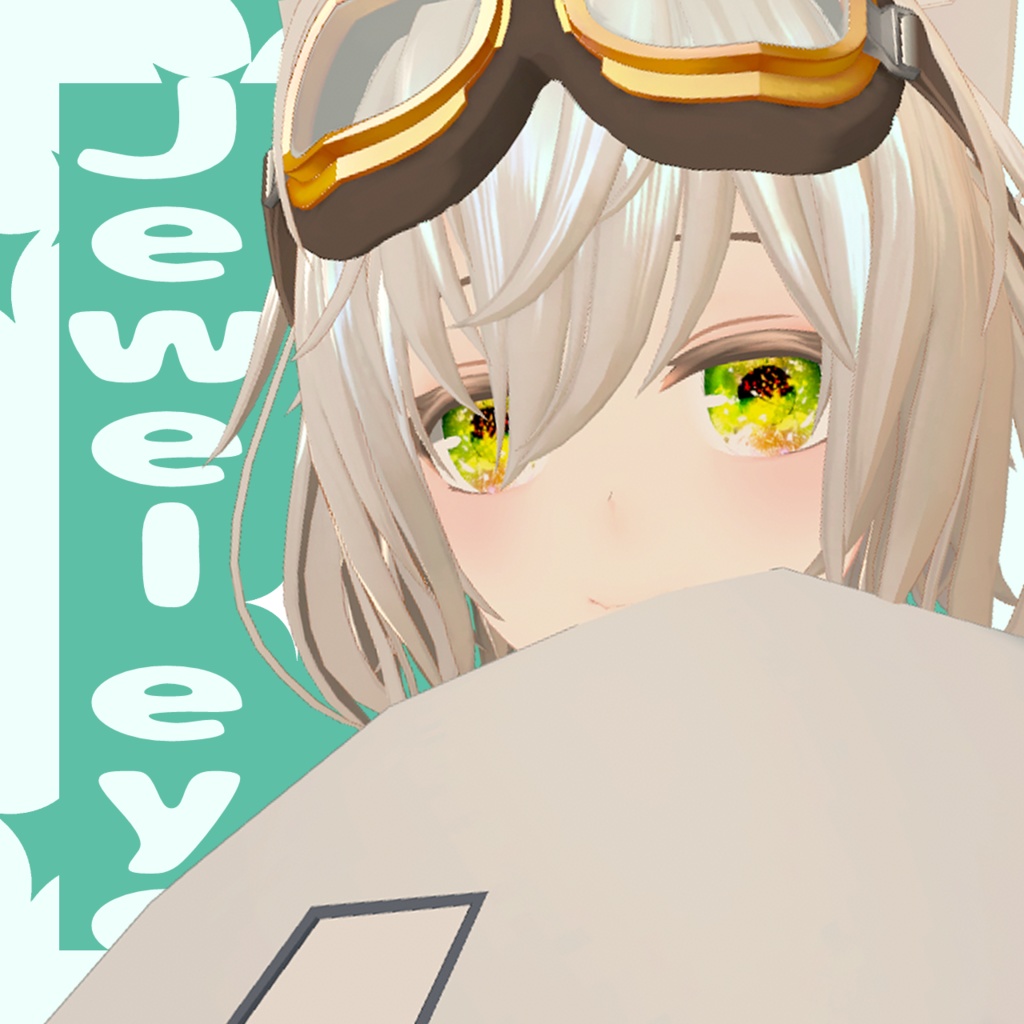 【5モデル対応】jewel eyes EyeTexture【12collar】