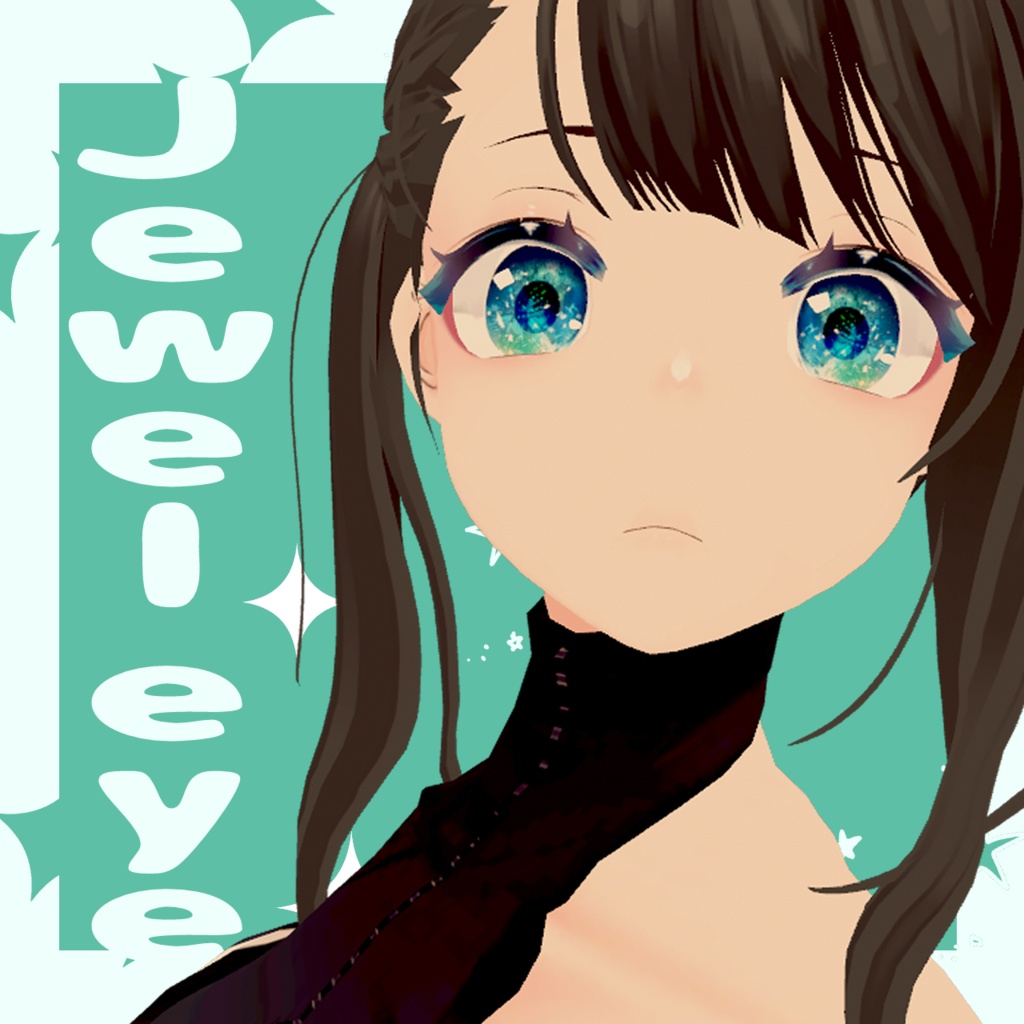 【5モデル対応】jewel eyes EyeTexture【12collar】