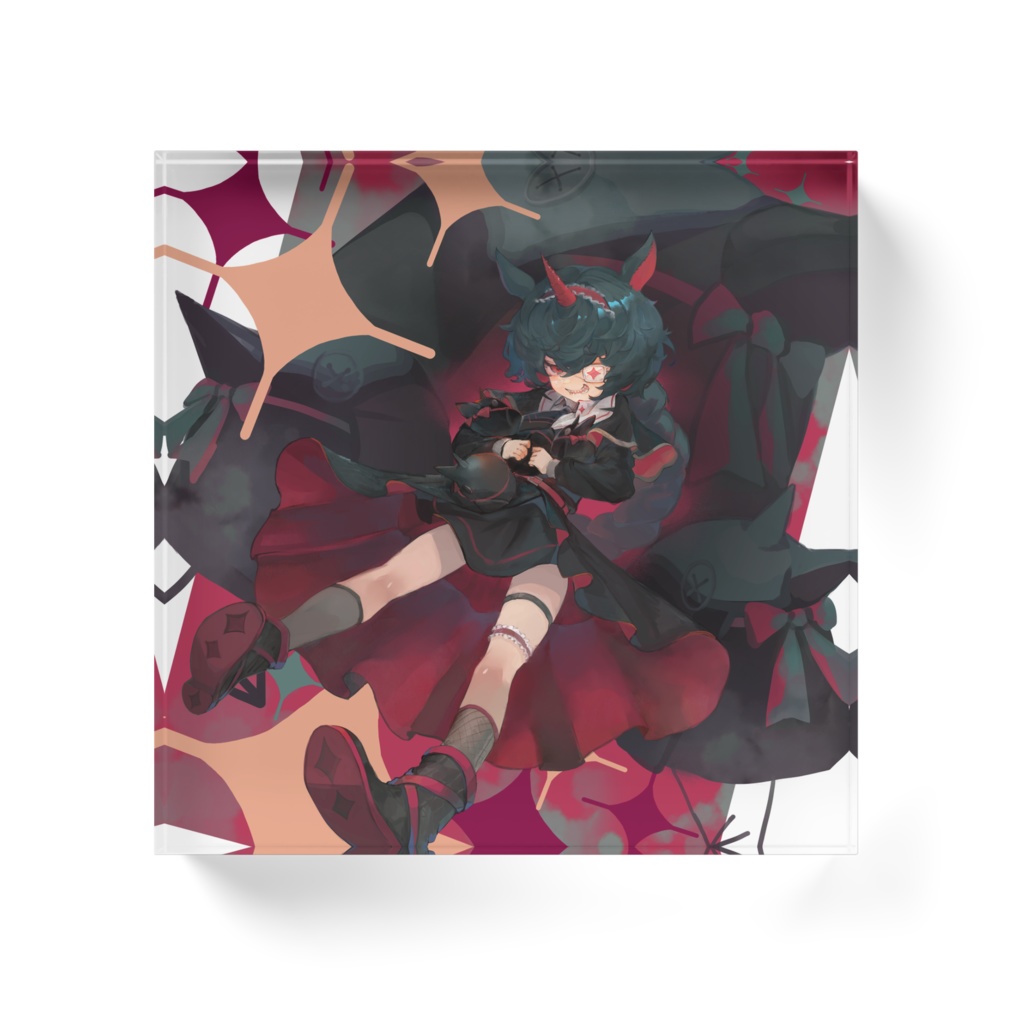 はぐれメイ 一周年記念 アクリルブロック クリアとホワイト選択可能