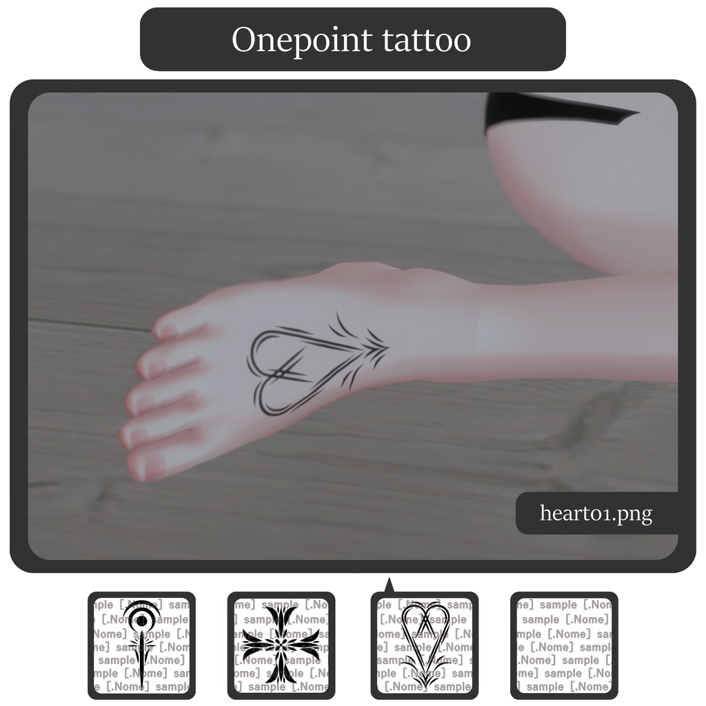 Onepoint tattoo